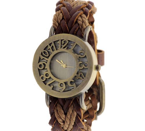 Vintage Bronze Wrist Watch for Girls Women.