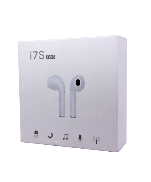 TWS i7 earbuds bluetooth white.