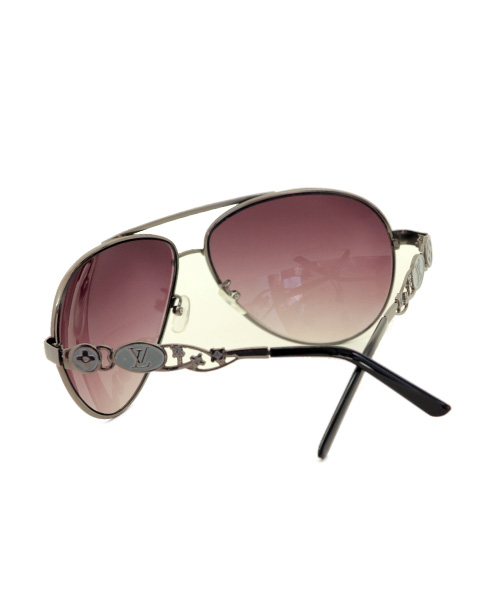 Oxidised frame womens aviator sunglasses.
