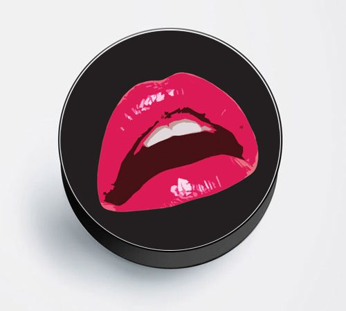 Lips sensual mobile pop socket.