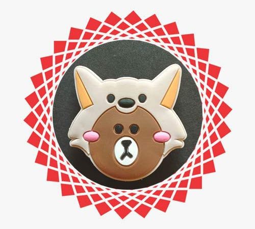 Two animals silicone mobile popsocket.
