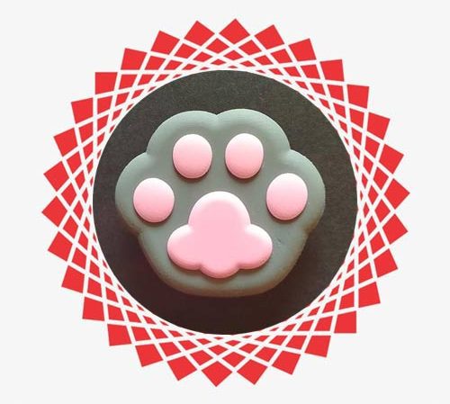 Paws footprints silicone mobile popsocket.