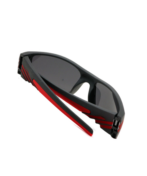 Best matt black red sports sunglasses.