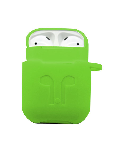 Apple Airpods soft green case.