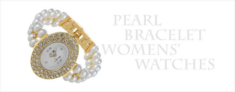 Pearl Bracelet Women Watches.