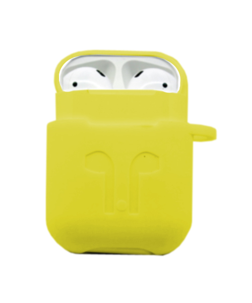 Attractive Apple Airpods soft case yellow.