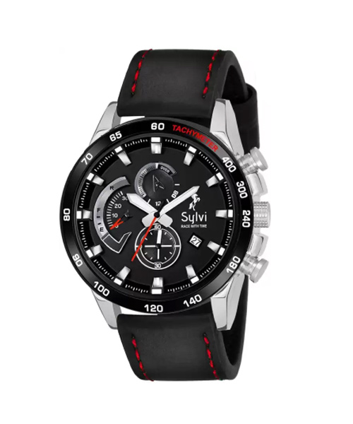 Round chronograph watches for men boys online India.