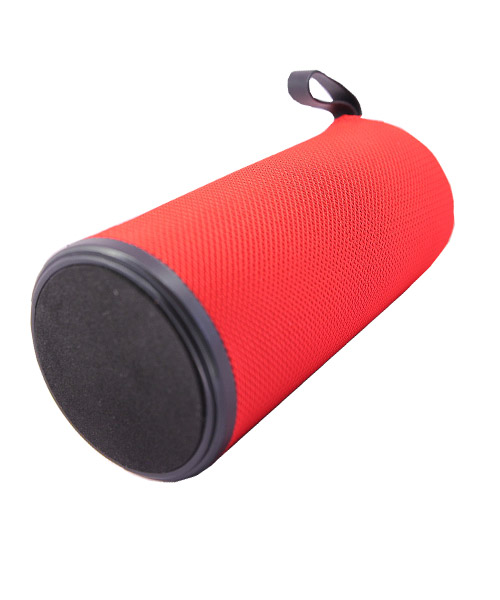 Wireless portable bluetooth speaker red high bass.