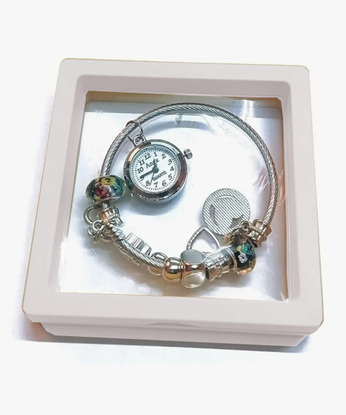 Buy Multi Charm Trinkets Bangle Watch Bracelet for Ladies Girls